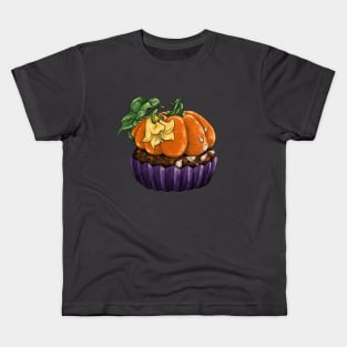 Pumpkin Cupcake Kids T-Shirt